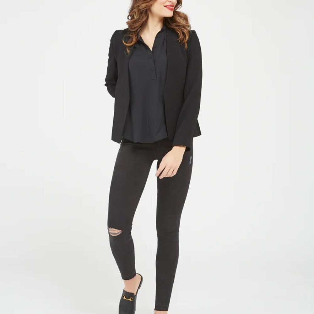 Spanx Vintage Distressed Ankle Skinny Jeans